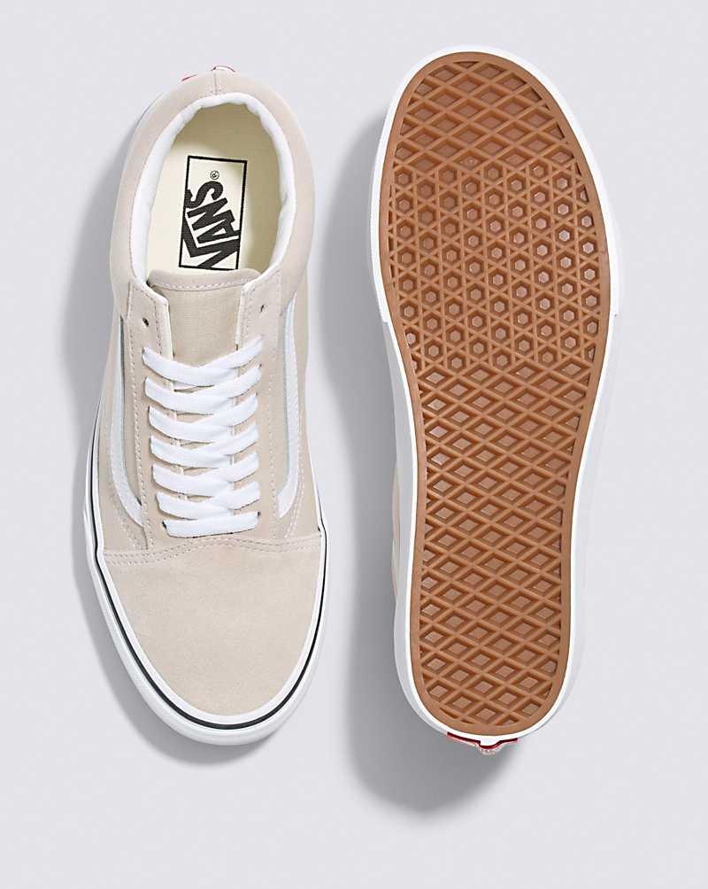 Women's Vans Old Skool Shoes Beige | USA UAM-051436