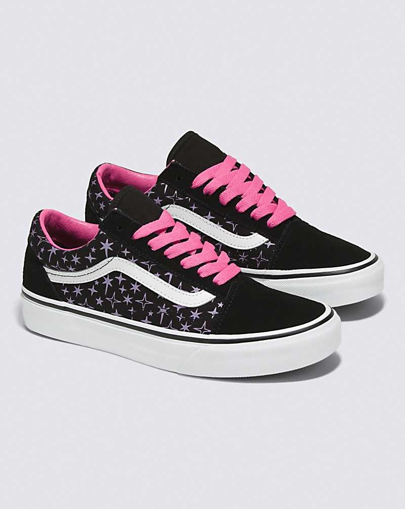 Women's Vans Old Skool Shoes Black Pink | USA WZA-417903