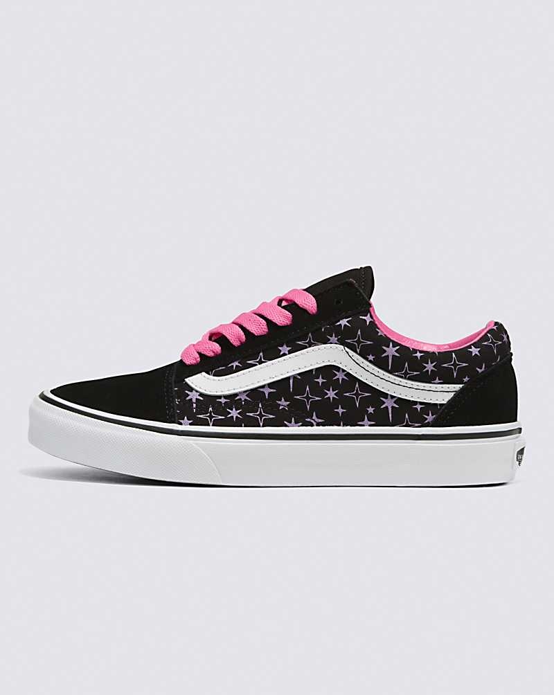 Women\'s Vans Old Skool Shoes Black Pink | USA WZA-417903