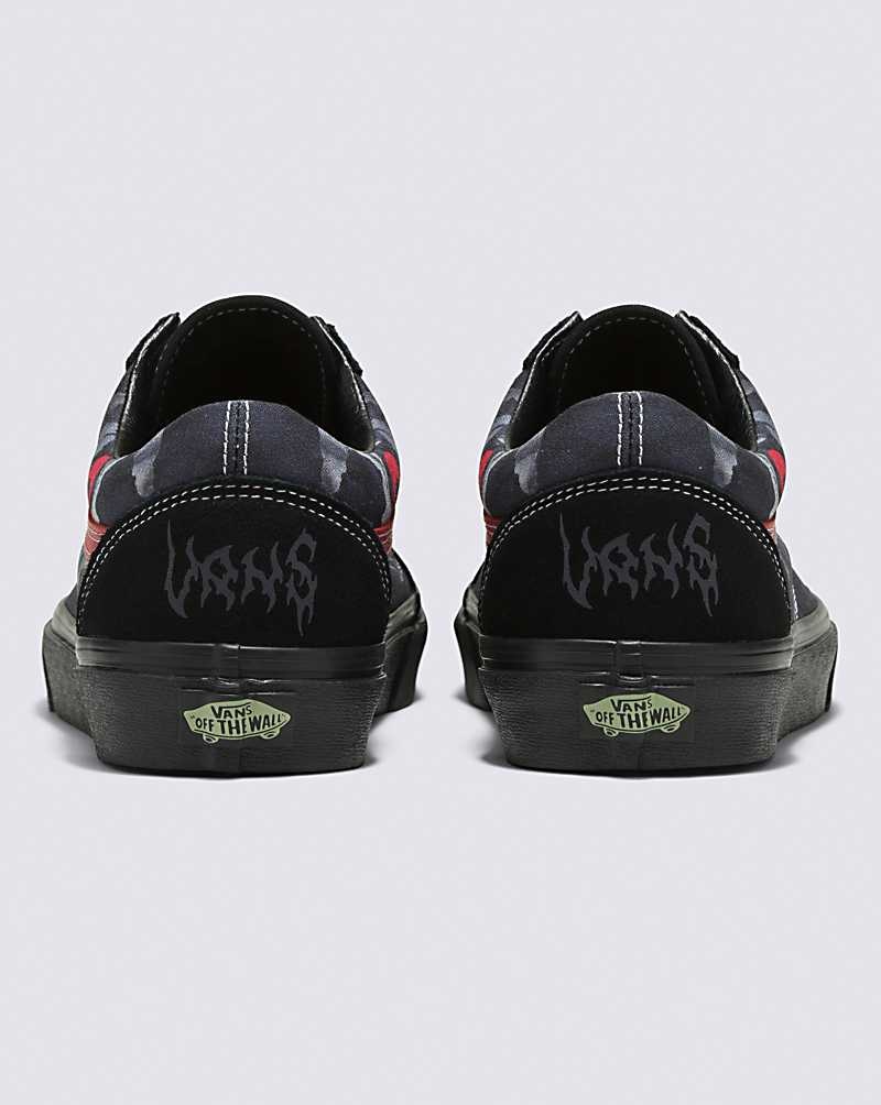 Women's Vans Old Skool Shoes Black | USA EJH-964035