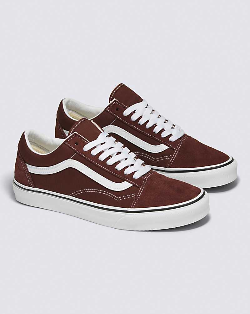 Women's Vans Old Skool Shoes Chocolate | USA KSQ-034597