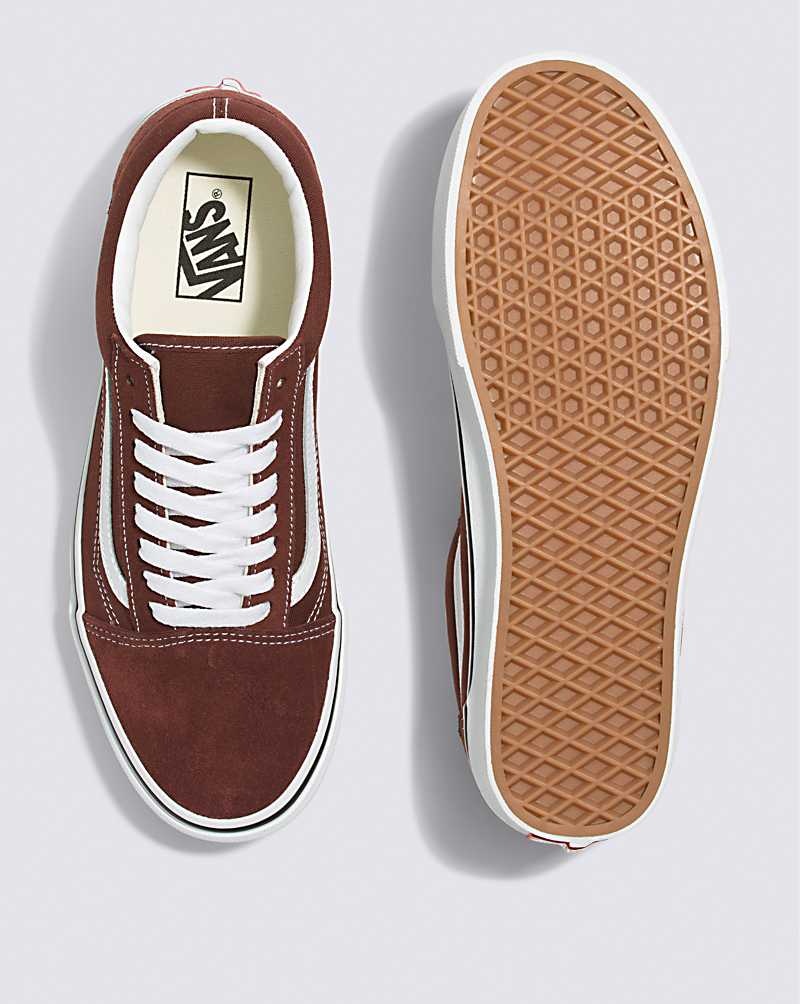 Women's Vans Old Skool Shoes Chocolate | USA KSQ-034597