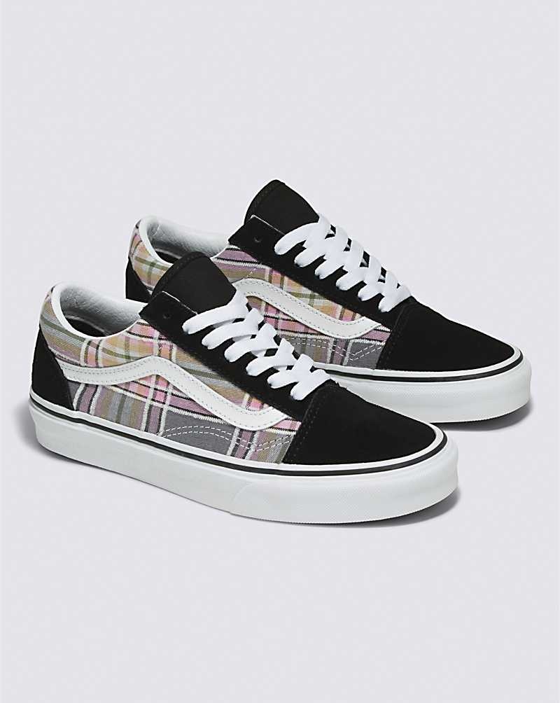 Women's Vans Old Skool Shoes Grey Black | USA COE-967318