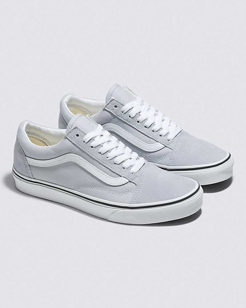 Women's Vans Old Skool Shoes Grey White | USA WAM-730289