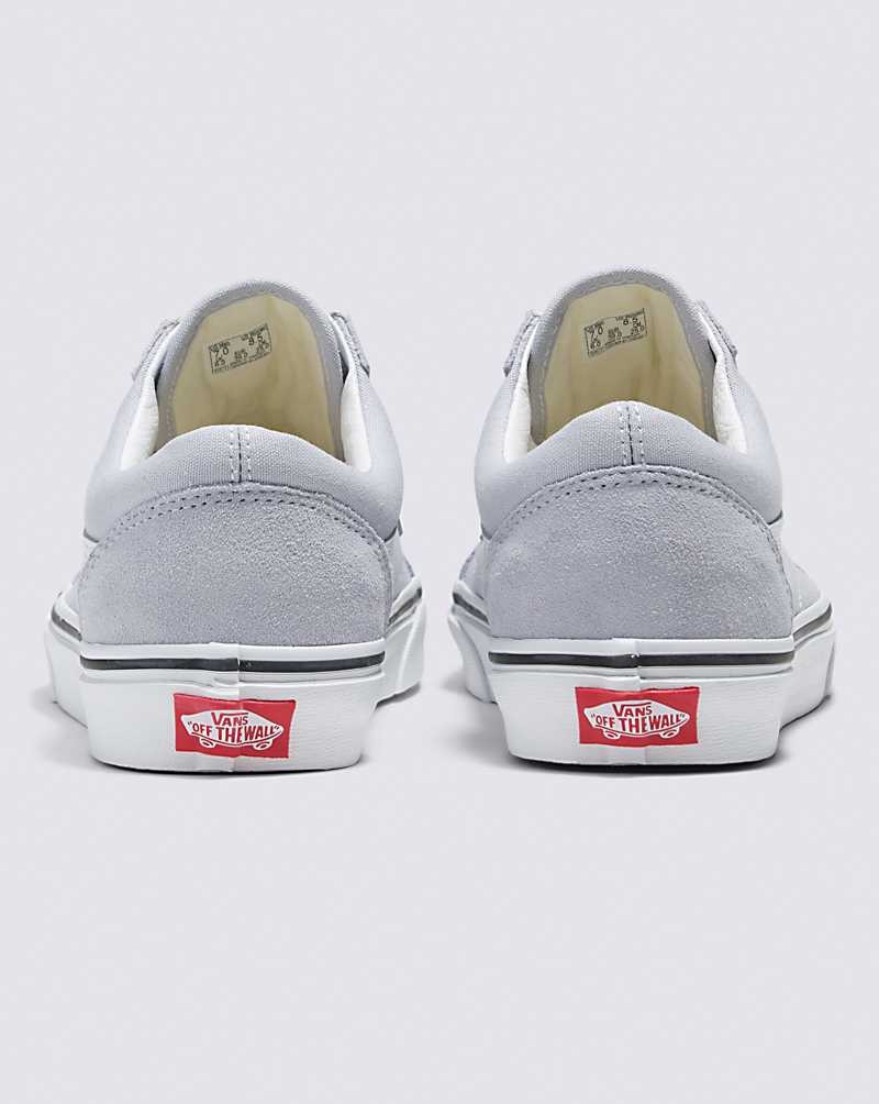 Women's Vans Old Skool Shoes Grey White | USA WAM-730289