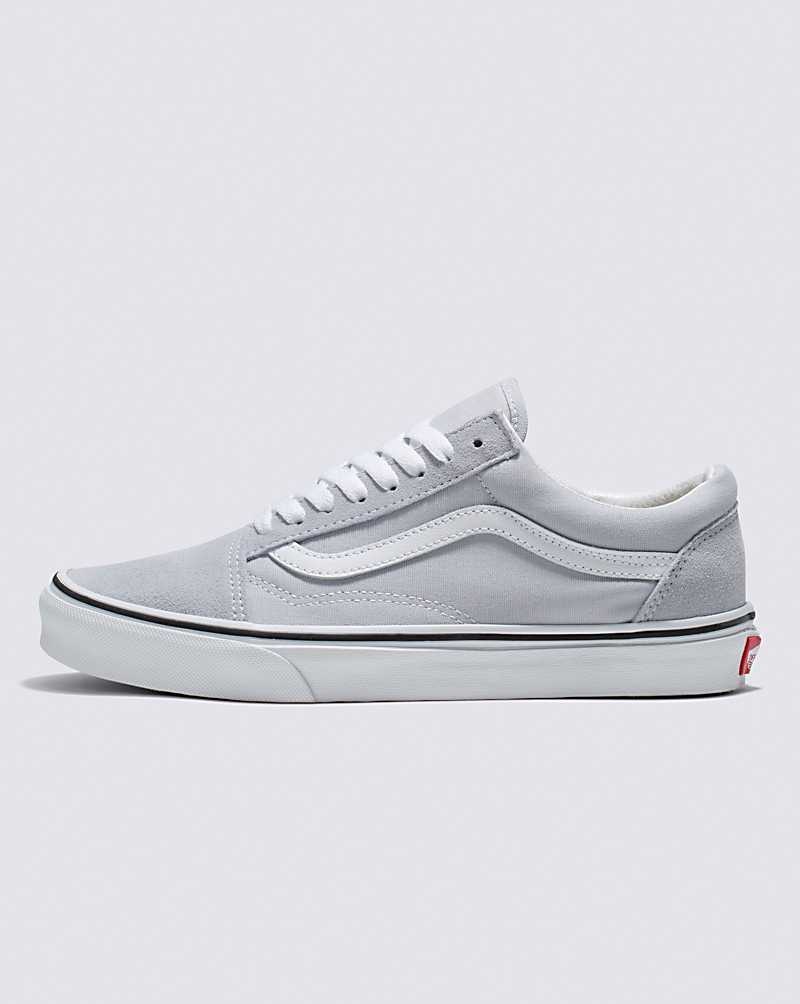 Women\'s Vans Old Skool Shoes Grey White | USA WAM-730289