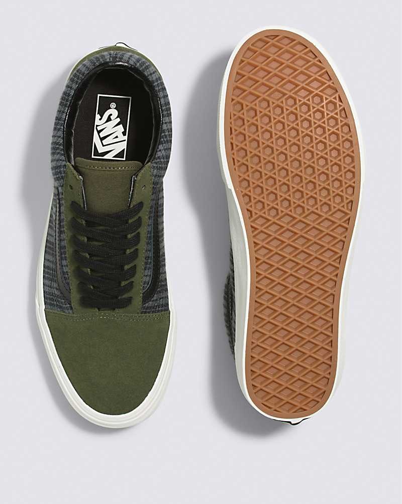 Women's Vans Old Skool Shoes Olive | USA SGP-493068