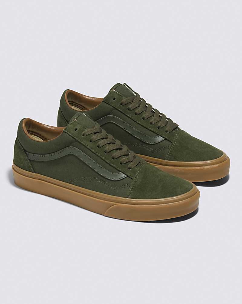 Women's Vans Old Skool Shoes Olive | USA VSP-265348