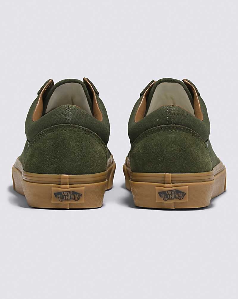 Women's Vans Old Skool Shoes Olive | USA VSP-265348