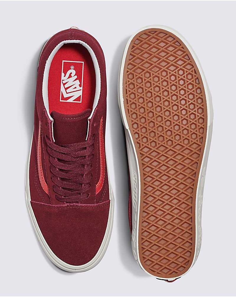 Women's Vans Old Skool Shoes Red | USA YTM-902683