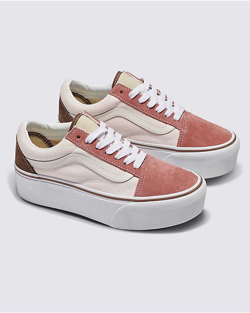 Women's Vans Old Skool Stackform Shoes Rose | USA GSI-037621