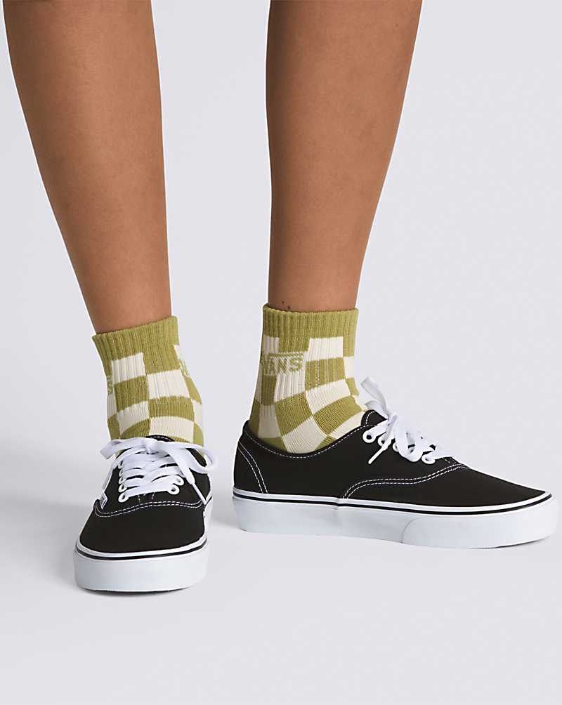 Women's Vans PNP Half Crew Sock Green White | USA XMN-451908