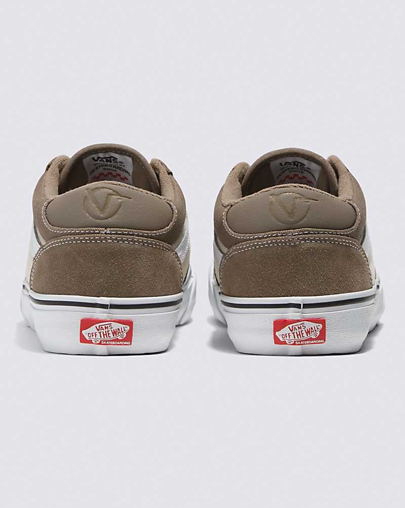 Women's Vans Rowan Skate Shoes Khaki | USA ETW-894710