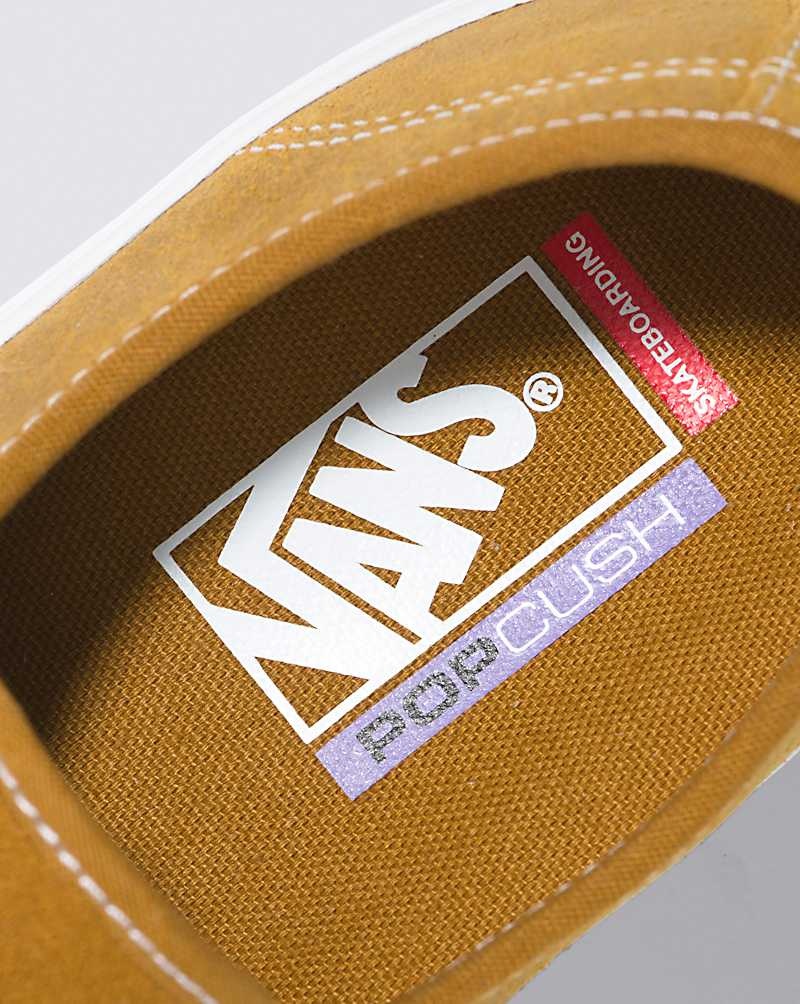 Women's Vans Skate Authentic Skate Shoes Brown | USA LAB-845370