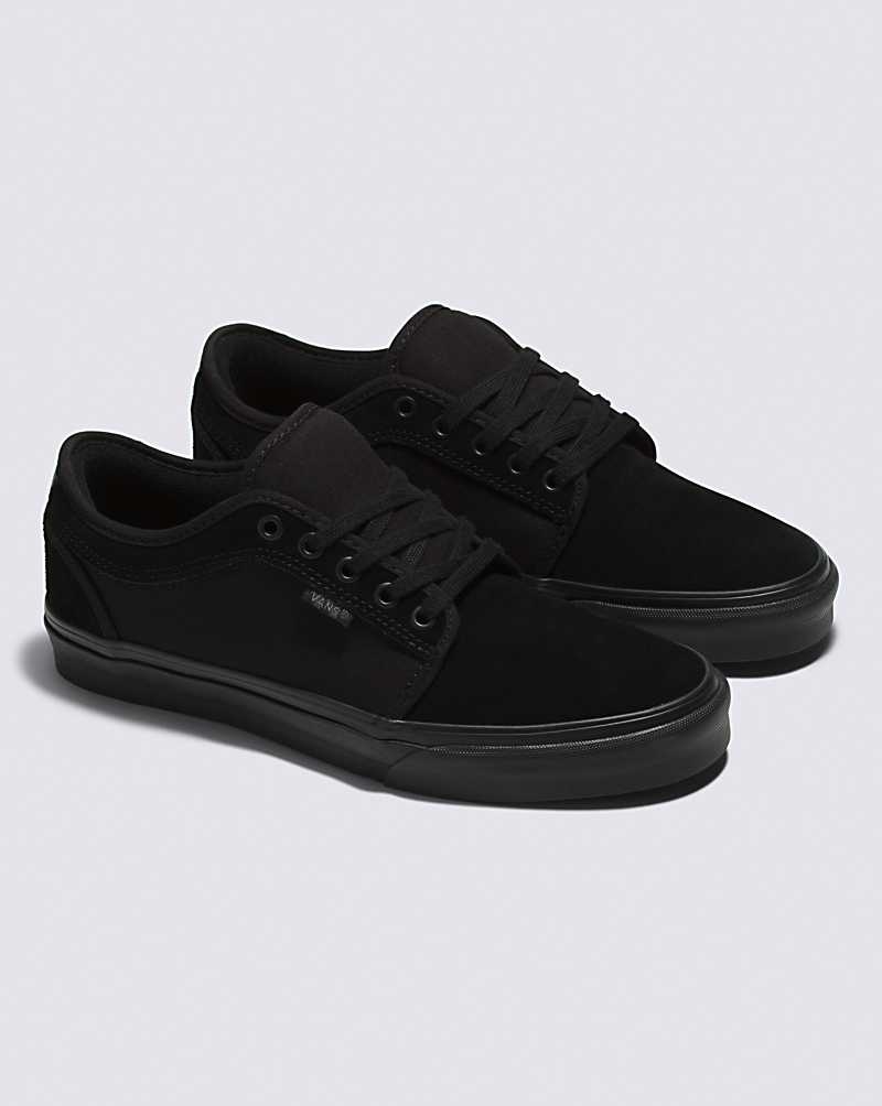 Women's Vans Skate Chukka Low Skate Shoes Black | USA BZO-039824