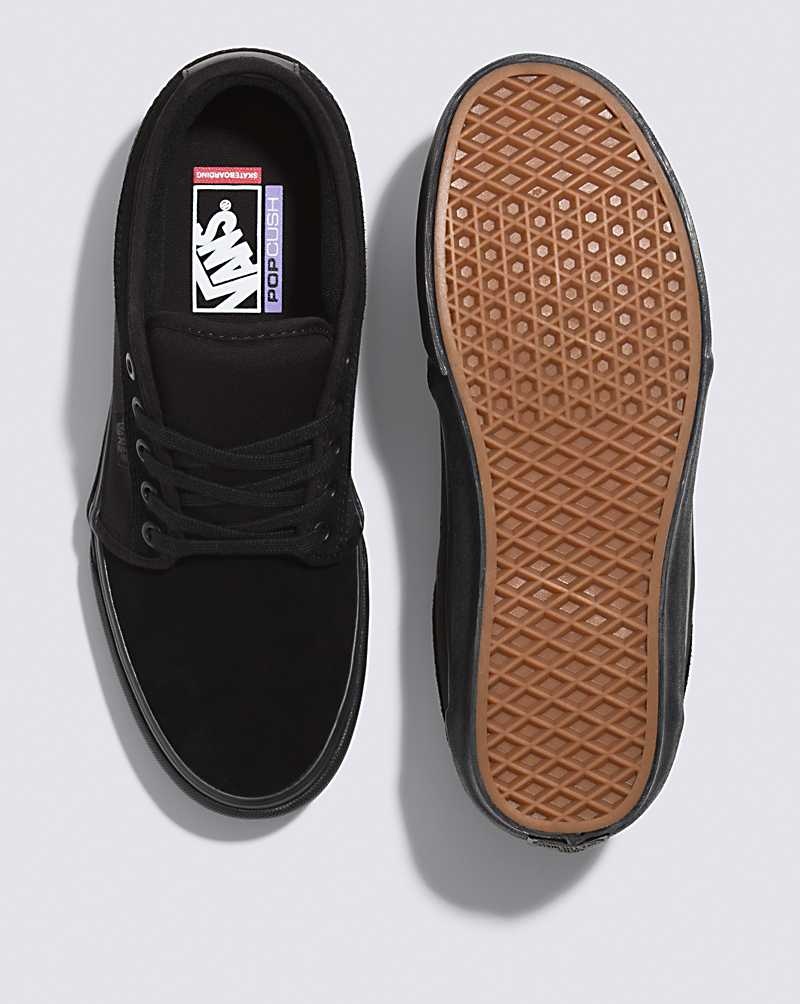 Women's Vans Skate Chukka Low Skate Shoes Black | USA BZO-039824