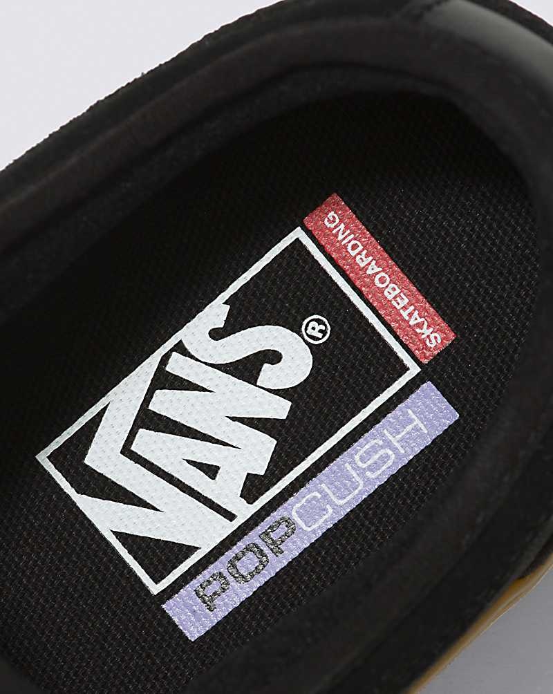 Women's Vans Skate Chukka Low Skate Shoes Black | USA UST-935276