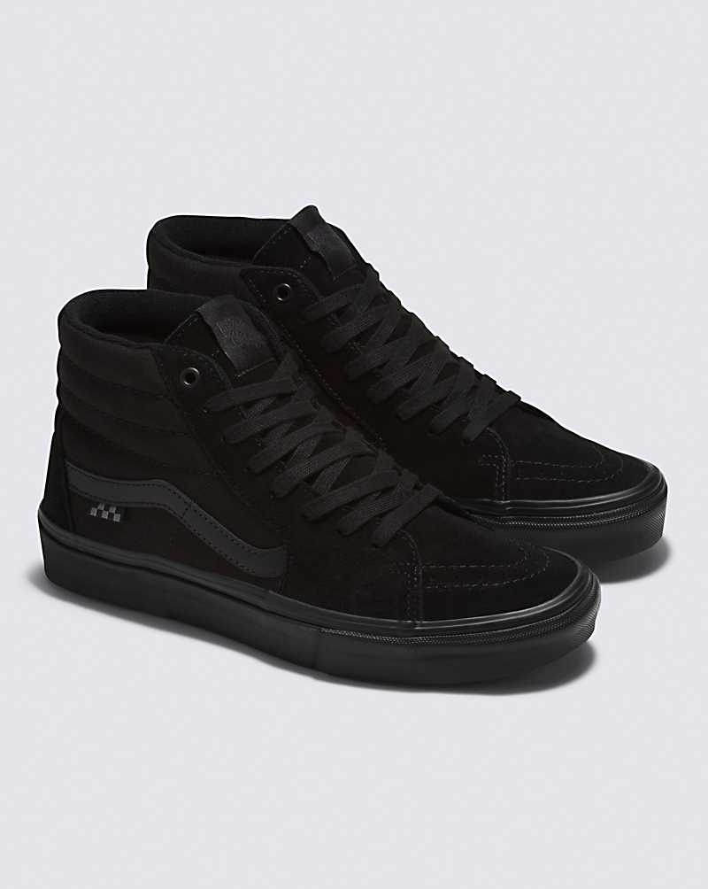 Women's Vans Skate Sk8-Hi Skate Shoes Black | USA RWF-108496