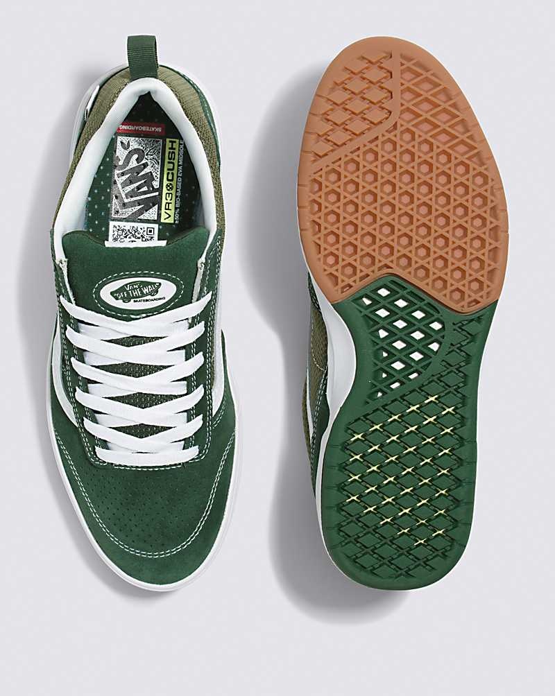 Women's Vans Zahba Skate Shoes Green | USA QWL-082976