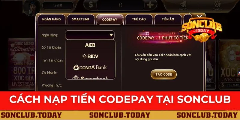 Nạp Tiền, Rút Tiền