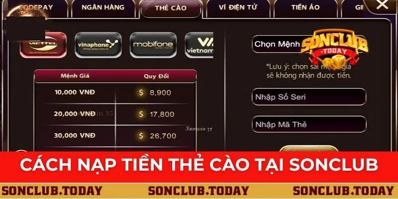 Nạp Tiền, Rút Tiền